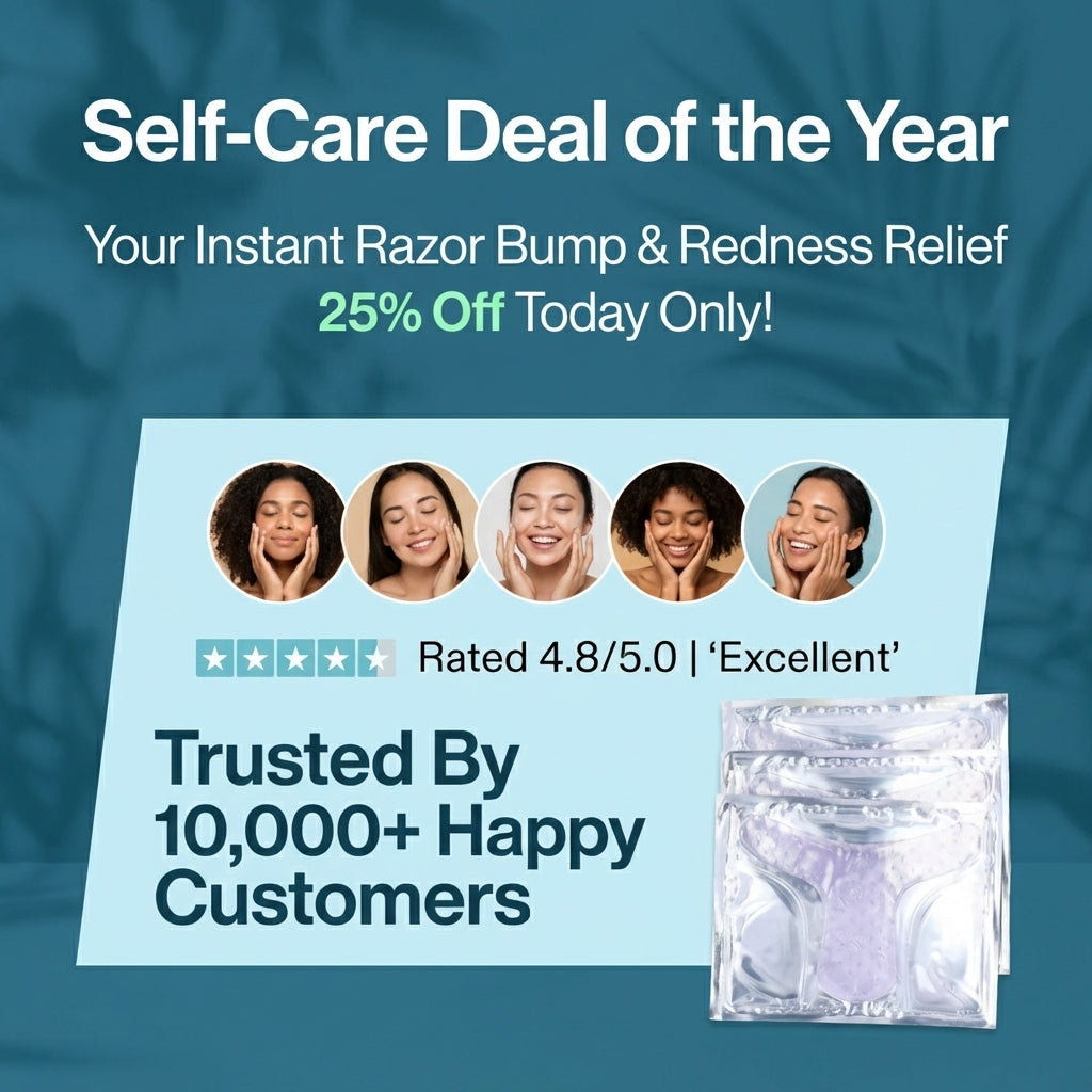 Hydrogel Vajacial Mask for Razor Bumps & Redness Relief