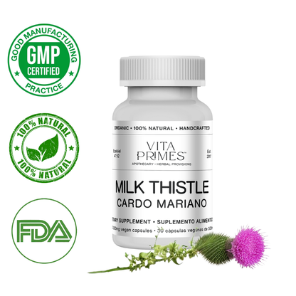 Vita Primes: Milk Thistle - Liver Detox & Blood Sugar Levels Support
