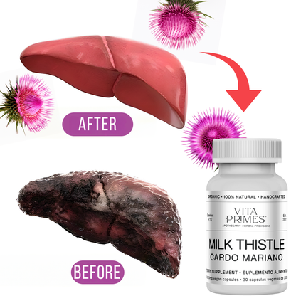 Vita Primes: Milk Thistle - Liver Detox & Blood Sugar Levels Support