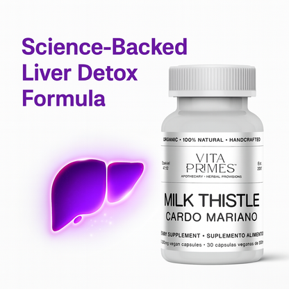 Vita Primes: Milk Thistle - Liver Detox & Blood Sugar Levels Support
