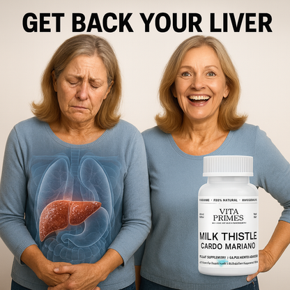 Vita Primes: Milk Thistle - Liver Detox & Blood Sugar Levels Support