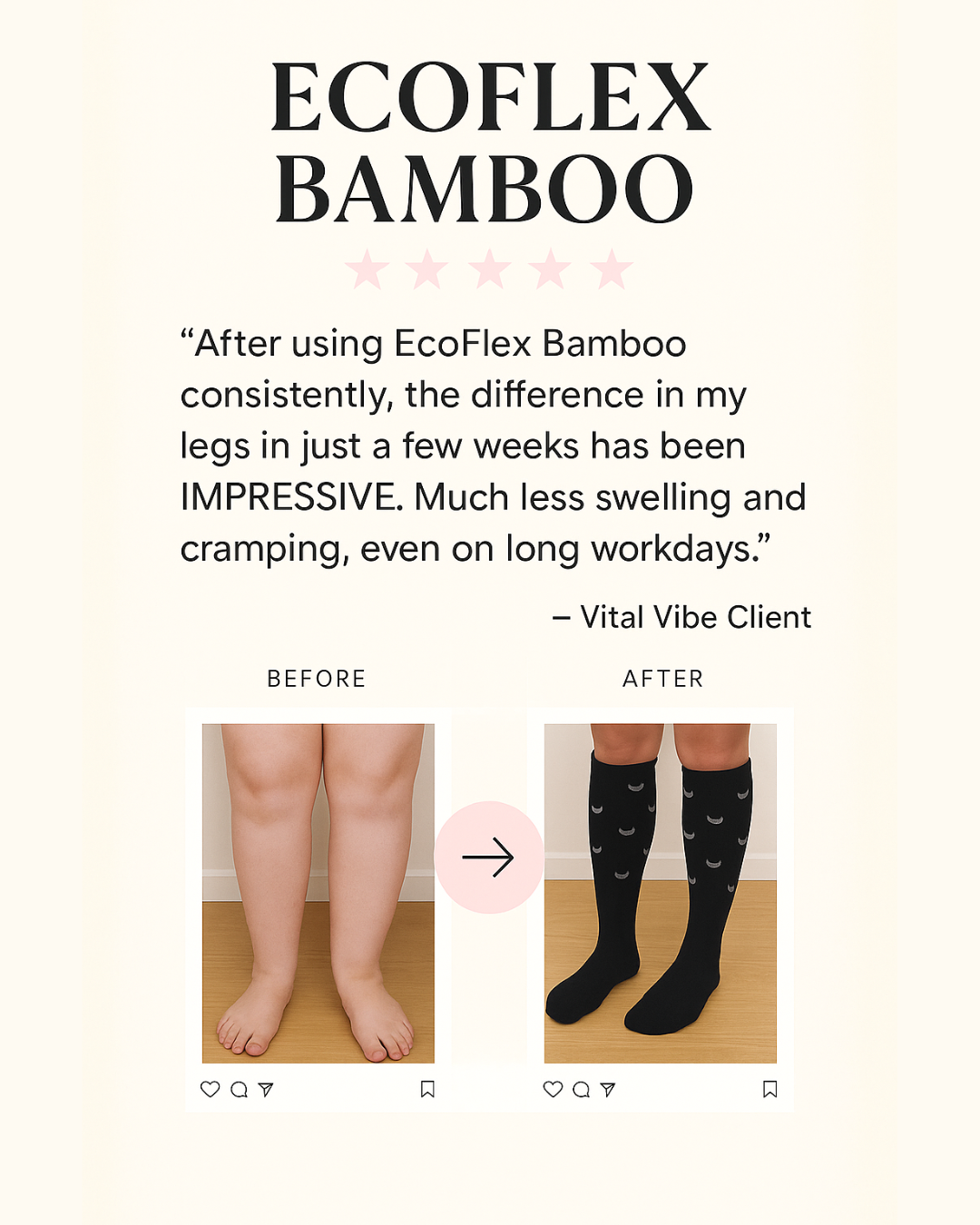 Vital Vibe™ EcoFlex™ Bamboo – Activate Your Daily Leg Relief Ritual