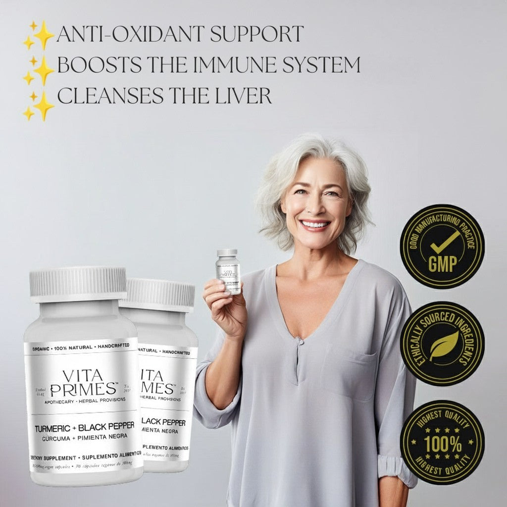 Vita Primes: Turmeric + Black Pepper – The First Step Toward a Pain-Free Body