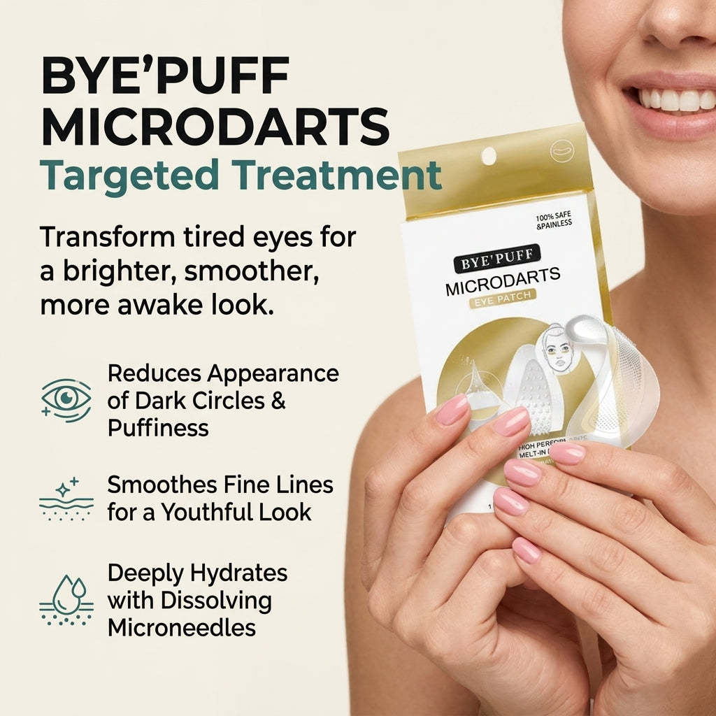 Microneedle Hyaluronic Eye Patches for Brighter, Smoother Under-Eyes