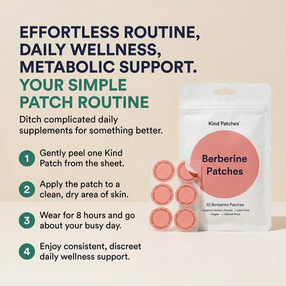 Berberine Blend Patches for Daily Balance (30 Pack)