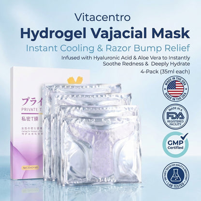 Hydrogel Vajacial Mask for Razor Bumps & Redness Relief