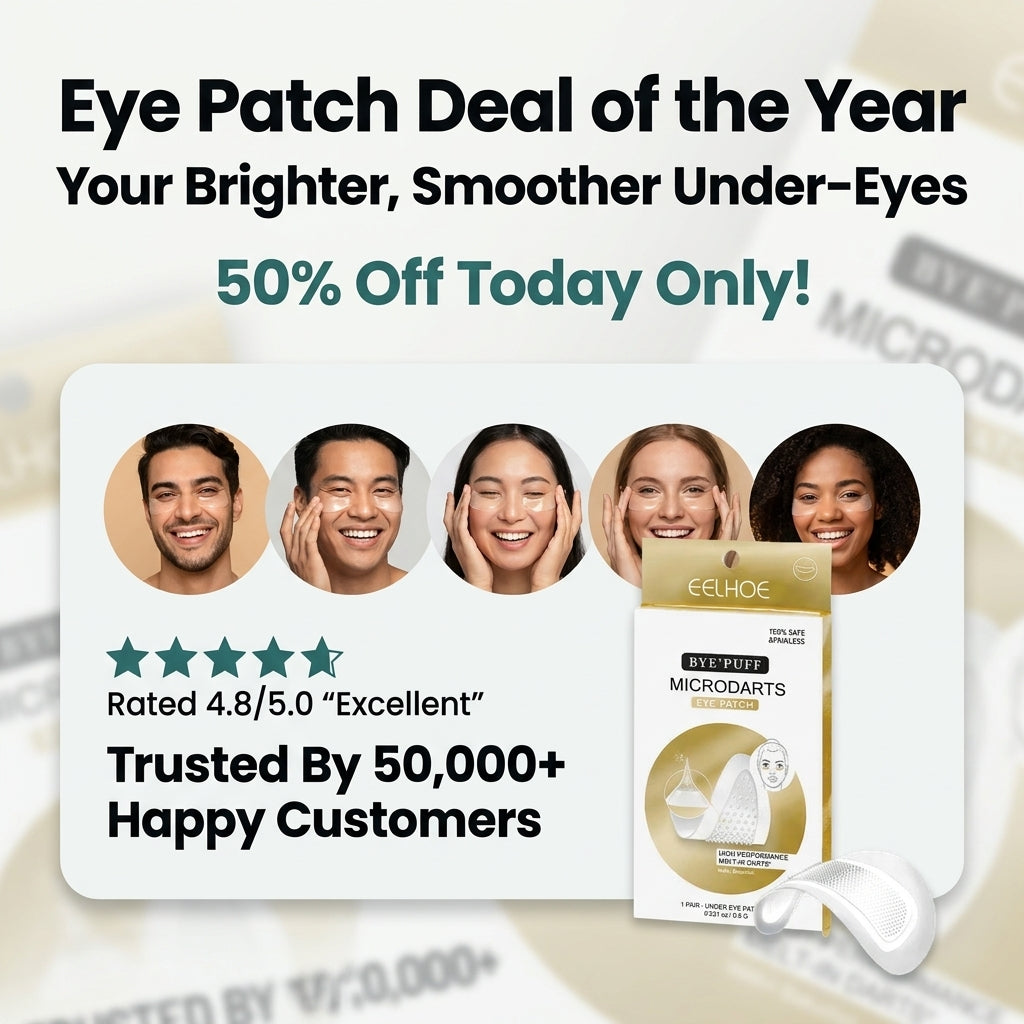 Microneedle Hyaluronic Eye Patches for Brighter, Smoother Under-Eyes