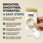 Microneedle Hyaluronic Eye Patches for Brighter, Smoother Under-Eyes