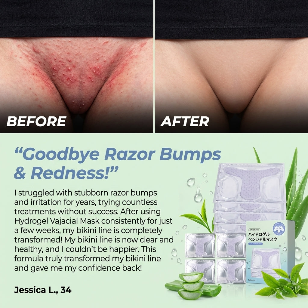 Hydrogel Vajacial Mask for Razor Bumps & Redness Relief